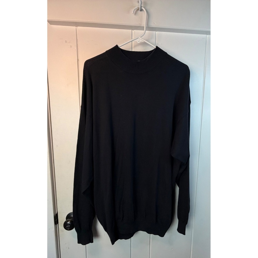 Murano Men's XL Lightweight Dark‎ Blue Pullover Crew Neck Sweater